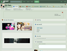 Tablet Screenshot of girl-teen.deviantart.com
