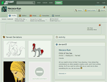 Tablet Screenshot of necoco-kun.deviantart.com