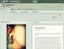 Tablet Screenshot of livethislife777.deviantart.com