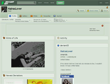 Tablet Screenshot of hatraslover.deviantart.com