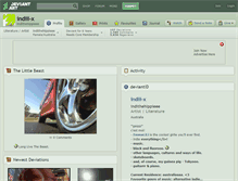 Tablet Screenshot of indiii-x.deviantart.com