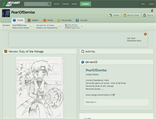 Tablet Screenshot of pearlofdemise.deviantart.com