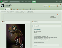 Tablet Screenshot of murciegalo.deviantart.com