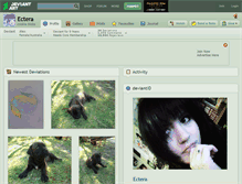 Tablet Screenshot of ectera.deviantart.com