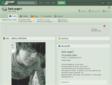 Tablet Screenshot of dark-angel1.deviantart.com