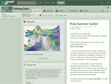 Tablet Screenshot of daponyclub.deviantart.com