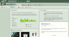 Desktop Screenshot of club-deadspace.deviantart.com