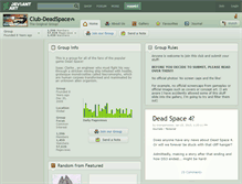 Tablet Screenshot of club-deadspace.deviantart.com