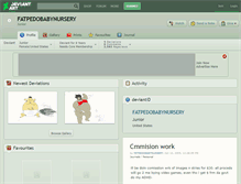 Tablet Screenshot of fatpedobabynursery.deviantart.com