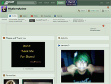 Tablet Screenshot of misalovesanime.deviantart.com