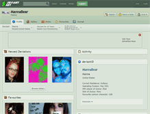 Tablet Screenshot of mannabear.deviantart.com