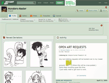 Tablet Screenshot of monsters-master.deviantart.com