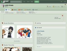 Tablet Screenshot of cutie-hinata.deviantart.com