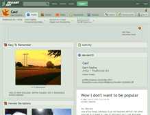Tablet Screenshot of caui.deviantart.com