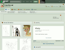 Tablet Screenshot of cujo-the-cat.deviantart.com