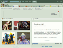 Tablet Screenshot of kaerfel.deviantart.com