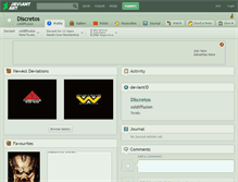 Tablet Screenshot of discretos.deviantart.com