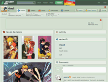 Tablet Screenshot of hinell.deviantart.com