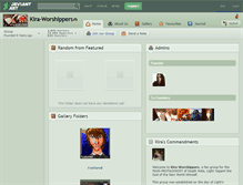 Tablet Screenshot of kira-worshippers.deviantart.com