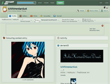 Tablet Screenshot of ichihimestardust.deviantart.com