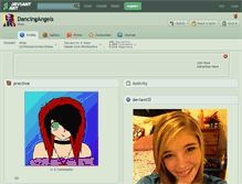 Tablet Screenshot of dancingangels.deviantart.com
