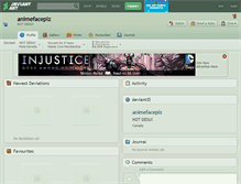 Tablet Screenshot of animefaceplz.deviantart.com