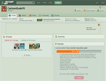Tablet Screenshot of cartoondude95.deviantart.com