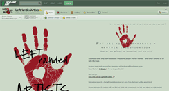 Desktop Screenshot of lefthandedartists.deviantart.com