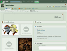 Tablet Screenshot of candystriped.deviantart.com