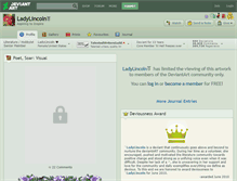 Tablet Screenshot of ladylincoln.deviantart.com