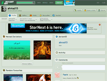 Tablet Screenshot of ahmad15.deviantart.com
