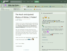 Tablet Screenshot of kitty-kat-klub.deviantart.com