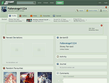 Tablet Screenshot of fallenangel1224.deviantart.com