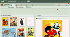 Desktop Screenshot of momarkey.deviantart.com