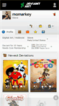 Mobile Screenshot of momarkey.deviantart.com