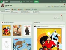 Tablet Screenshot of momarkey.deviantart.com
