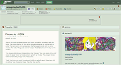 Desktop Screenshot of orange-butterfly100.deviantart.com