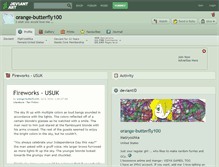 Tablet Screenshot of orange-butterfly100.deviantart.com