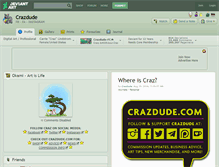 Tablet Screenshot of crazdude.deviantart.com