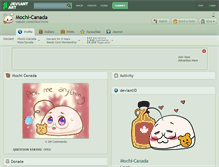 Tablet Screenshot of mochi-canada.deviantart.com