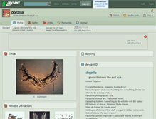 Tablet Screenshot of dogzilla.deviantart.com