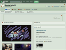 Tablet Screenshot of dancing-kakashi.deviantart.com