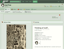 Tablet Screenshot of cael-free.deviantart.com