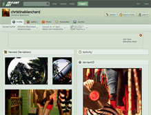 Tablet Screenshot of christinablanchard.deviantart.com