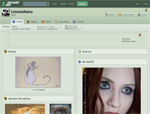 Tablet Screenshot of celestialraine.deviantart.com