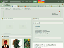 Tablet Screenshot of helghast.deviantart.com