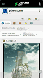 Mobile Screenshot of pixelsturm.deviantart.com