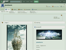 Tablet Screenshot of pixelsturm.deviantart.com