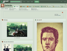 Tablet Screenshot of huntersky.deviantart.com