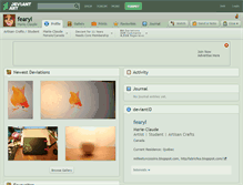 Tablet Screenshot of fearyl.deviantart.com